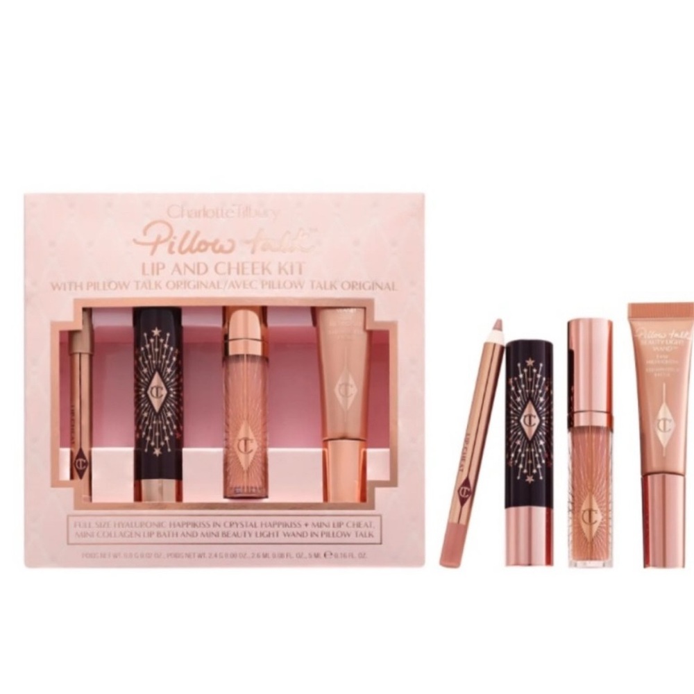 Charlotte Tilbury Pillow Talk Lip and Cheek Set - Pink and Gold